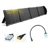 enjoy solar 200W 12V Helios Solartasche Set, Faltbares Solarmodul, Outdoor Solarpanel (mit Anderson Solar Stecker auf XT60 Kabel)