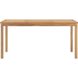vidaXL Garten-Esstisch Beistelltisch 160 x 80 x 77 cm Braun