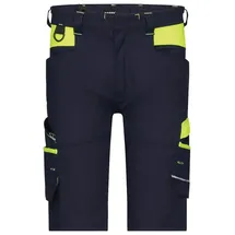 DASSY Manilla Stretch-Arbeitsshorts, 4-Way-Stretch, Cordura®, OEKO-TEX® nachtblau/neongelb