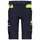 DASSY Manilla Stretch-Arbeitsshorts, 4-Way-Stretch, Cordura®, OEKO-TEX® nachtblau/neongelb