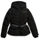 Superdry Luxe Belted Padded Damen. Kapuzenjacke schwarz (L),