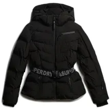 Superdry Luxe Belted Padded Damen. Kapuzenjacke schwarz (L),