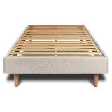 Lattenrost – Bouclé-Stoff– Bausatz zur Selbstmontage - 90x190 cm