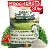 düngemeister Rasenkalk hochwertiger Rasen- & Gartenkalk 10/20/30kg, zur pH-Optimierung und Bodenverbesserung 30 kg