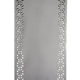 COFI Tischläufer für Zuhause und Garten mit Laserschnittmuster, 140x40 cm aus Polyester Grau