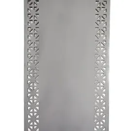 COFI Tischläufer für Zuhause und Garten mit Laserschnittmuster, 140x40 cm aus Polyester Grau