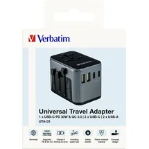 Verbatim Ladeadapter, Universal Travel, UTA-03, 30W