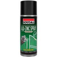 Soudal Zinkspray schnelltrocknend Rostschutz Korrossionsschutz Eisen Stahl Metalle Matt/Glänzend 400ml Dose (GLÄNZEND)