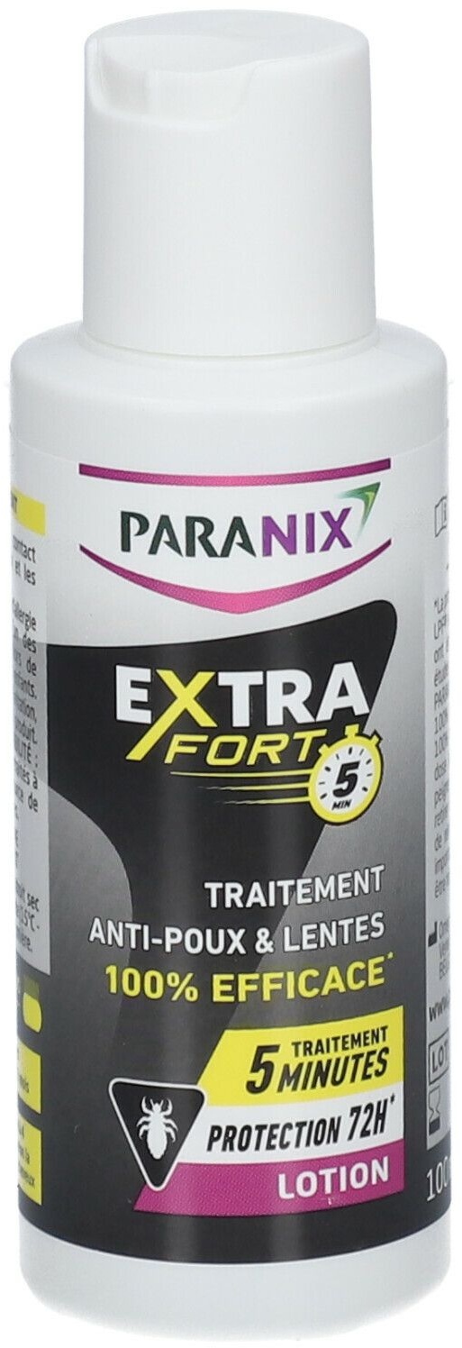 Paranix Extra Fort 5 Minutes Lotion Anti-Poux et Lentes + Peigne 100ml 100 ml lotion(s)