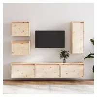 VidaXL TV-Schränke 6 Stk. Massivholz Kiefer