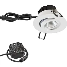 EVN PC650N90102 1 rund Aluminium Glas 8,4W 3000K 1010lm IP65