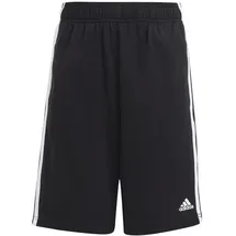 adidas Essentials 3-Streifen Knit Shorts Black / White 140    