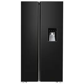 Respekta AC178BSWS-18 Side-by-Side (500 l, 1780 mm hoch, Schwarz)