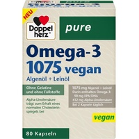 Doppelherz Pure Omega-3 1075 vegan Algenöl + Leinöl Kapseln