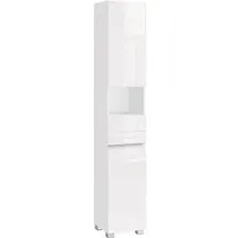 VASAGLE Badschrank weiß 30,0 x 30,0 x 170,0 cm