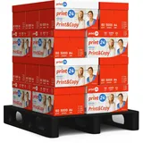print24 Druckerpapier Kopierpapier 100000 Blatt A4 80g Premium Weiß Testsieger PEFC