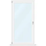 Terrassentür 110 x 210 cm, Kunststoff Profil IDEAL 4000, 1100 x 2100 mm, Weiß, Drehkipp links Öffnung, individuell konfigurieren