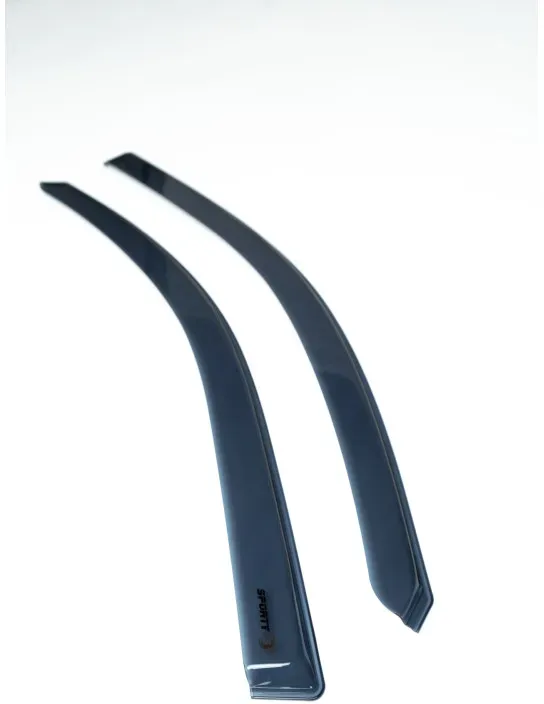 Set (2 Stück) vordere Windabweiser SPORTY für TOYOTA AVENSIS, 4/5‐türig, Baujahre 2009–2018