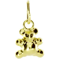 Ketten-Anhänger OSTSEE-SCHMUCK "Ostsee-Schmuck Anhänger Teddy Anhänger Teddy", gelb, Schmuckanhänger, Damen, 12 x 6mm, Gelbgold 333, 0.2 g