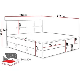 Mirjan24 Euphoria 180 x 200 cm Beige