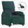 vidaXL Massagesessel Elektrisch 99 x 99 x 99 cm Dunkelgrün mit Fernbedienung