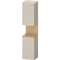 Duravit Qatego Hochschrank Taupe Matt mit Nischenbeleuchtung