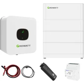 Growatt MIN 3000-XH Hybrid Wechselrichter mit 7,6 kWh Solarspeicher-Set