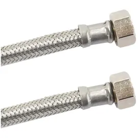 KLASEBO flexibler Schlauch Panzerschlauch Edelstahl 3/8" x 1/2" 1000mm DN8 DVGW