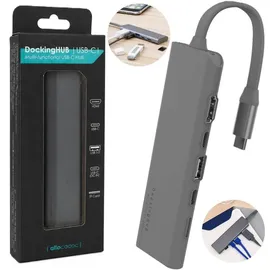 Allocacoc Docking HUB USB C Grau für vielseitige Anschlussmöglichkeiten