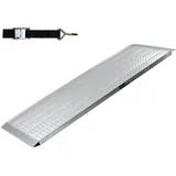 Baumarktplus TRUTZHOLM Alu Auffahrrampe 200 cm Traglast 540 kg grau perforiert Verladerampe