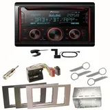 Pioneer FH-S820DAB DAB+ Bluetooth Einbauset für Ford Focus C-Max Fiesta Transit