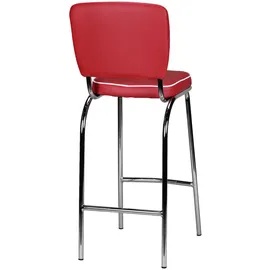 Möbel Boss Barhocker 40 x 110 x 38 cm Rot/Weiß