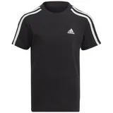 Adidas Essentials 3-Streifen Cotton T-Shirt Black / White 110