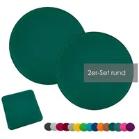 Heimtexland ® 2er Pack Sitzkissen Filz Stuhlkissen Bodenkissen Polster