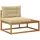 vidaXL Outdoor Endsofa Massivholz Akazie Natur