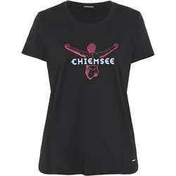 CHIEMSEE Damen Shirt T-Shirt, Black Beauty, XS