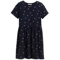 Tom Tailor Mädchen 1046000 Kleid, 37727 - Dark Blue Pink Butterfly, 116-122 EU
