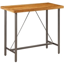vidaXL Bartisch Recyceltes Massivholz Teak 120 x 58 x 106 cm