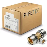heima24 Pipetec Press-T-Stück Mittelabgang reduziert 50x4-26x3-50x4 PFT502650, DVGW, TH