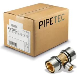 heima24 Pipetec Press-T-Stück Mittelabgang reduziert 50x4-26x3-50x4 PFT502650, DVGW, TH