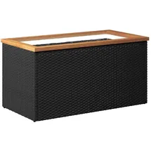 vidaXL Pflanzkübel 80 x 40 x 40 cm Schwarz