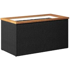 vidaXL Pflanzkübel 80 x 40 x 40 cm Schwarz