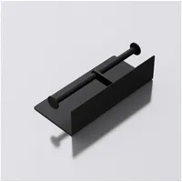 SoGood doporro WC-Papierhalter doppelt Schwarz matt aus Edelstahl Papierrollenhalter