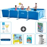 Rechteckiger Frame Pool - 450x220x84 Cm - 7-teilig  S57