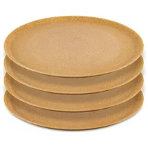 Koziol Connect Plate Speiseteller 25,5 cm beige 4er Set