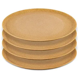 Koziol Connect Plate Speiseteller 25,5 cm beige 4er Set