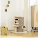 PawHut Kratztonne 61 cm beige