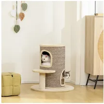 PawHut Kratztonne 61 cm beige