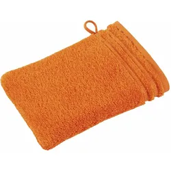 Vossen Waschhandschuh Calpyso Feeling 16 x 22 cm Baumwolle Orange