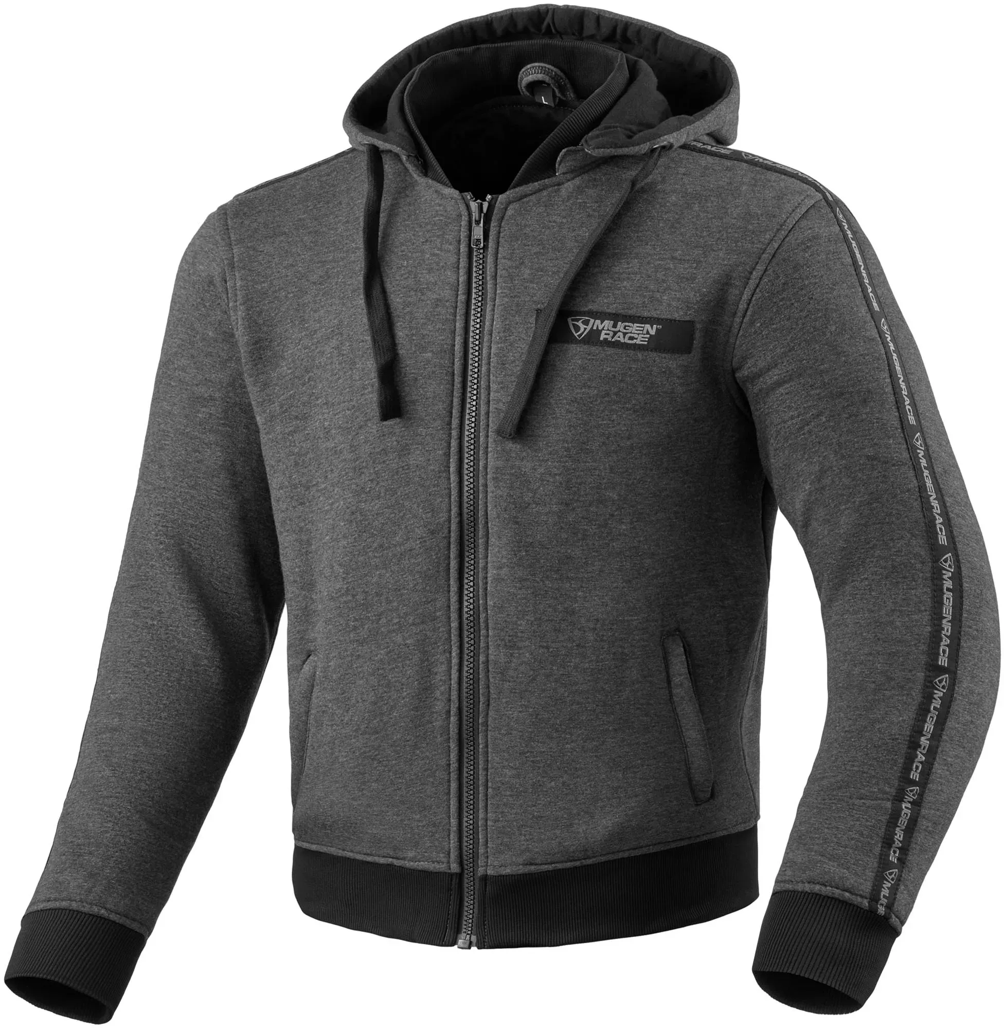 MUGENRACE Manyo Zip Hoodie, grau, Größe M für Männer